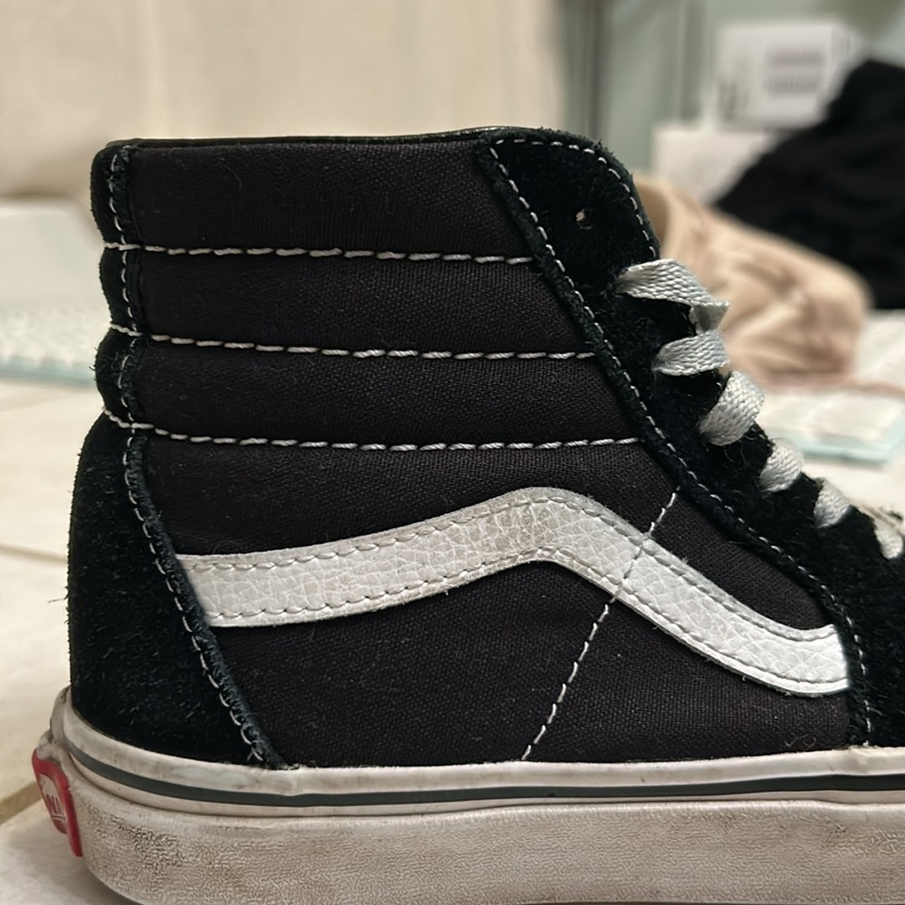 Black & White Hightop Vans - Picture 3 of 5